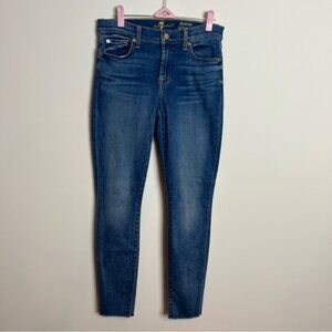 7 For All Mankind the Ankle Skinny Jeans Size 27 Women